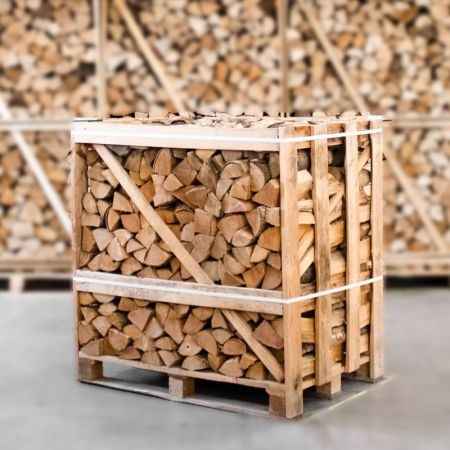 Esche Brennholz kammergetrocknet 25 cm – halbe Palette 385 kg
