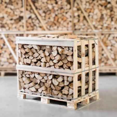 Hainbuche Brennholz kammergetrocknet, 25 cm – halbe Palette 450 kg