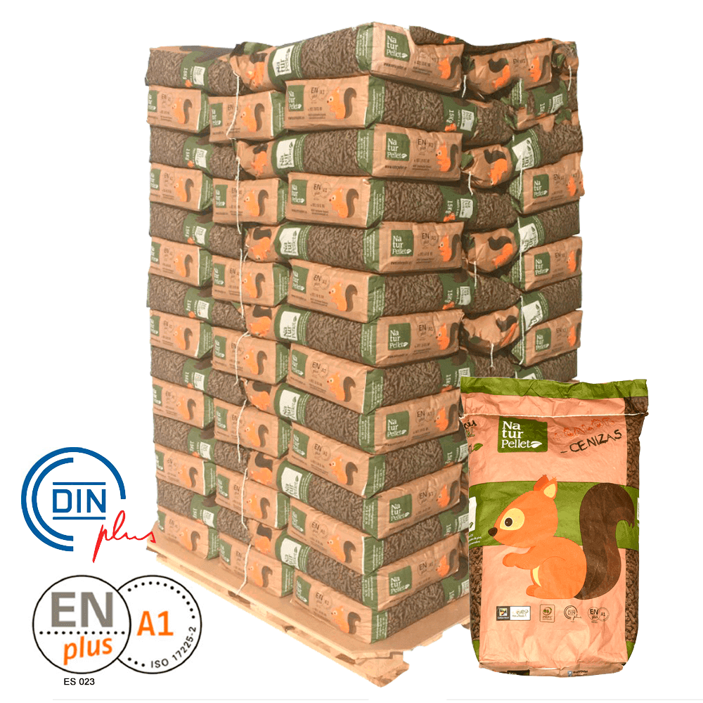 Holzpellets – Palette 88 Säcke, 1.320 kg