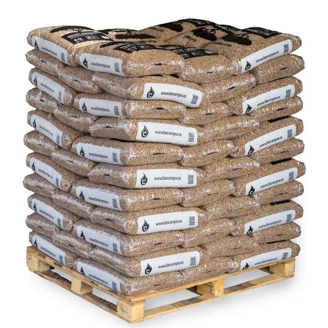 Woods & Fields Holzpellets 1320 kg – 88 Säcke -15 kg, ökologisch