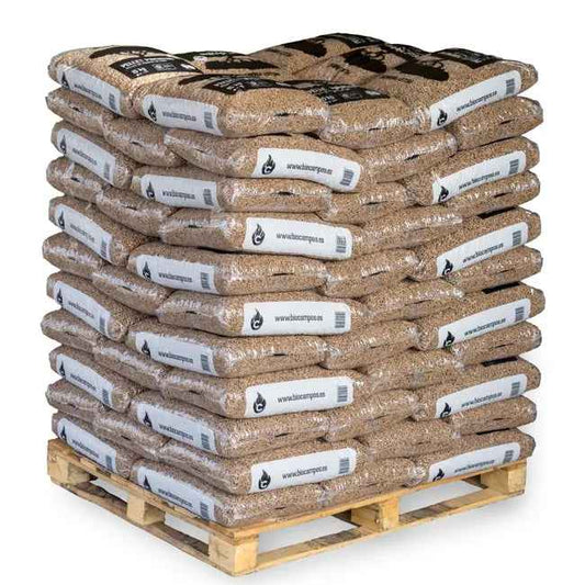 Woods & Fields Holzpellets 1320 kg – 88 Säcke -15 kg, ökologisch