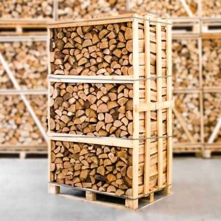 Eiche Brennholz kammergetrocknet 25 cm – ganze Palette 850 kg
