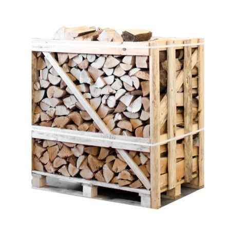Birke/Esche Mischholz kammergetrocknet, 25 cm – halbe Palette 450 kg