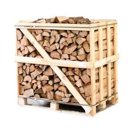 Eiche Brennholz kammergetrocknet 25 cm – halbe Palette 450 kg