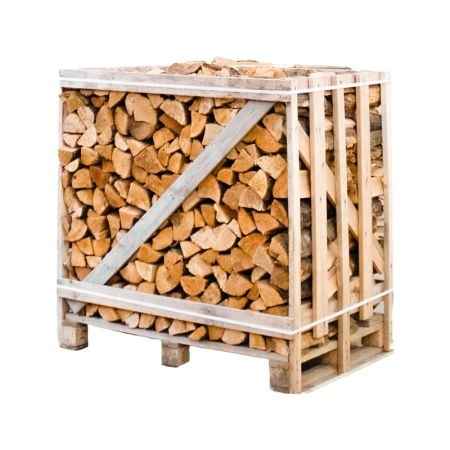 Erle Brennholz kammergetrocknet 25 cm – halbe Palette 350 kg