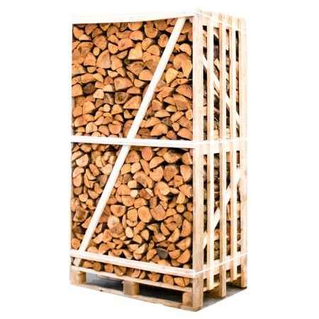 Erle Brennholz kammergetrocknet 25 cm – ganze Palette 800 kg