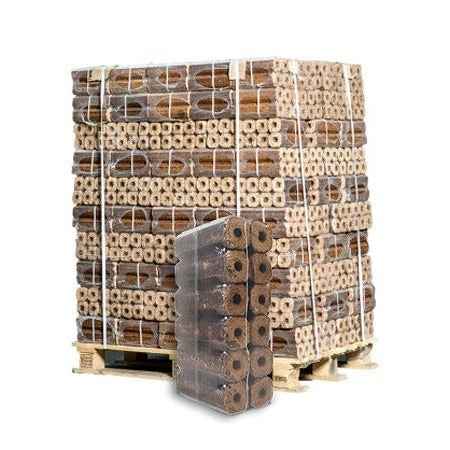 Pini Kay Briketts 23,5 cm – ganze Palette 960 kg, 96 Säcke à 10 kg (Import)