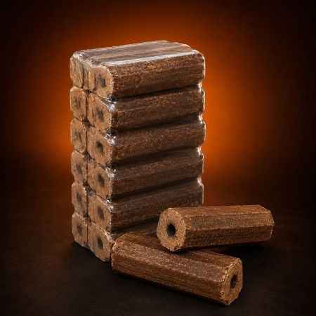 Pini Kay Briketts 23,5 cm – ganze Palette 960 kg, 96 Säcke à 10 kg (Import)