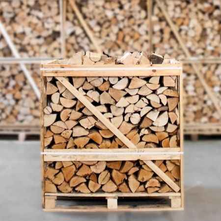 Birke/Esche Mischholz kammergetrocknet, 25 cm – halbe Palette 450 kg