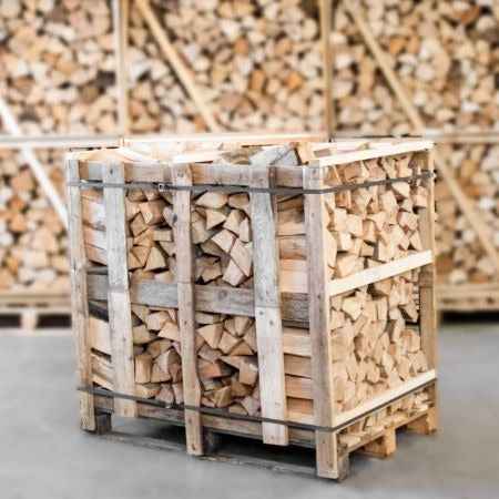 Buche Brennholz kammergetrocknet 25 cm – halbe Palette 450 kg