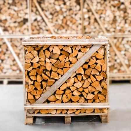 Erle Brennholz kammergetrocknet 25 cm – halbe Palette 350 kg