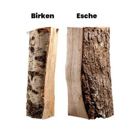 Birke/Esche Mischholz kammergetrocknet, 25 cm – halbe Palette 450 kg