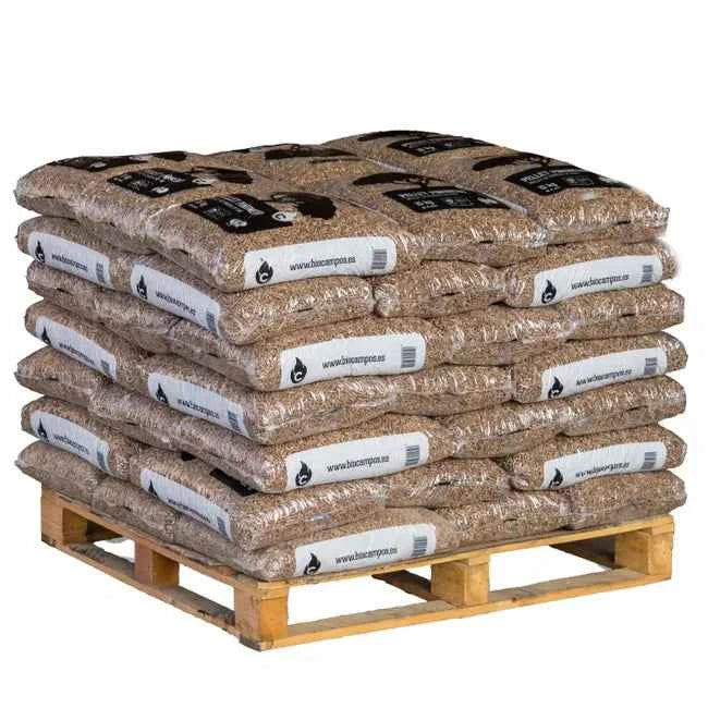 Woods & Fields Holzpellets 630 kg – 42 Säcke je 15 kg, ökologisch